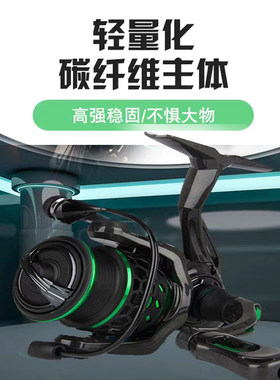 鱼乐YOLO2500轻羽斜口浅线杯路亚纺车轮马口微物远投强力鱼线轮