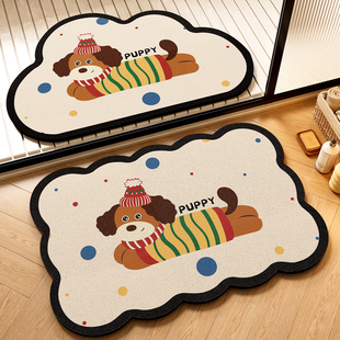 2026新款卡通浴室地垫软硅藻泥家用厕所洗漱台防滑垫加厚卫生间垫