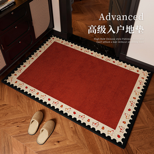 高级感红色入户地垫2026新款防滑喜庆客厅地毯家用耐脏脚垫