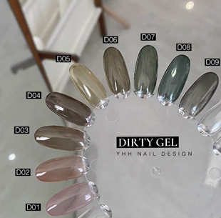 YHH樱禾新色 高透色/脏脏色 罐装色胶美甲甲油胶 1g