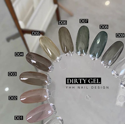 YHH樱禾新色 高透色/脏脏色 罐装色胶美甲甲油胶  1g