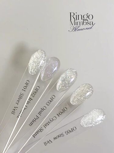 【RM Almond璨璨】透明底建构美甲胶雪绒碎钻欧泊鸢尾蛋白光1g2g