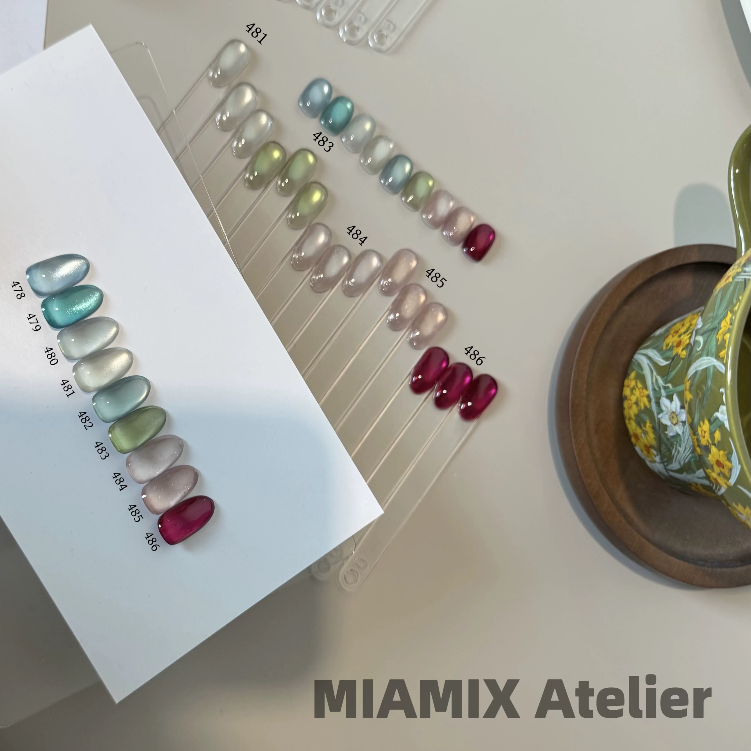 【MIAMIX Atelier】2025新猫眼478-486甲油胶美甲 分装1g