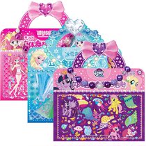 迪士尼公主立体换装泡泡贴小马宝莉冰雪奇缘换装贴纸贴画3-6岁