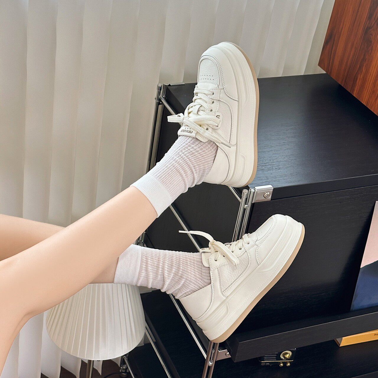 踩屎感真皮小白鞋女2026新款百搭
