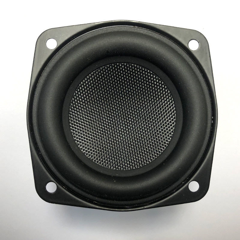 DIY音响黑魔方蓝牙喇叭3寸长冲程重低音炮喇叭4欧20W大橡皮边家用