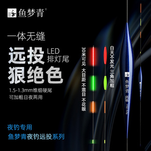 电子浮漂路滑夜光漂远投电子漂LED夜光浮漂大目距高尾加粗日夜两
