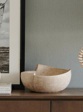 以手造物。诧寂风法式中古风果盘摆件酒店民宿样板房软装装饰品