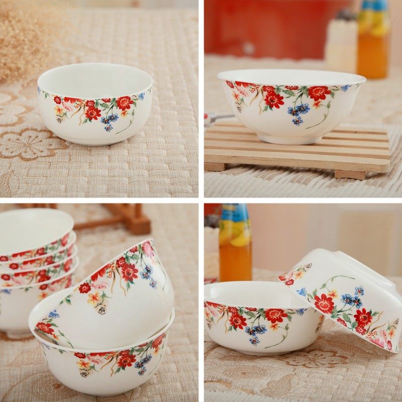 唐山骨瓷碗梦巴黎4.25寸-6寸碗 陶瓷餐具结婚乔迁商务礼品