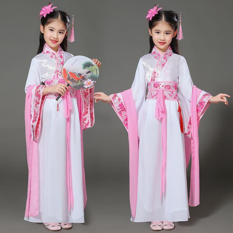 新款儿童古装服装仙女服女童演出服七仙女古装汉服幼儿古代演出服