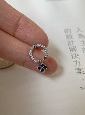 优质高保色镀18K金925银针精工通勤OL微镶迷你百搭气质耳钉耳环