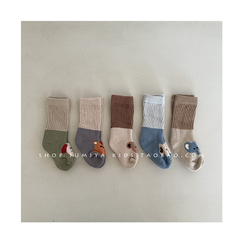 秋冬婴儿长袜毛圈加厚袜子