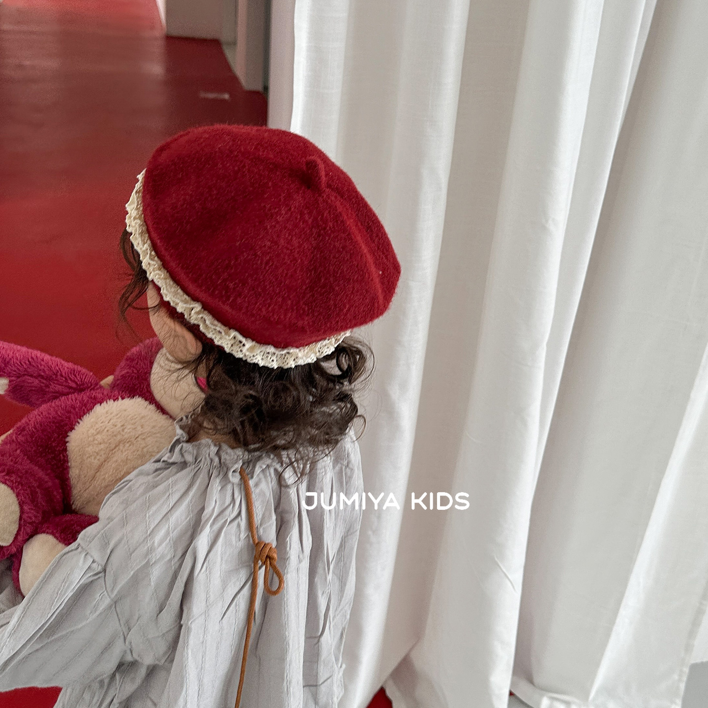 可爱好搭宝宝贝雷帽毛线帽