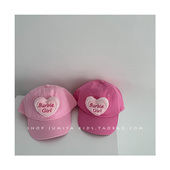 儿童防晒帽粉色帽子女宝宝春秋女童鸭舌帽百搭休闲春天薄款 遮阳帽