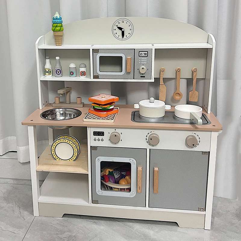 幼儿童过家家日式厨房A款 木制仿真厨具宝男女孩做饭煮饭玩具toys