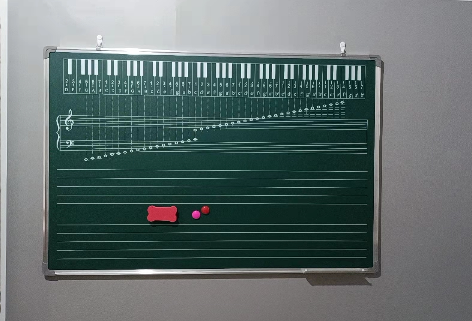 磁性五线谱黑板绿板白板生产车间看板公告栏业绩榜宣传栏各种表格