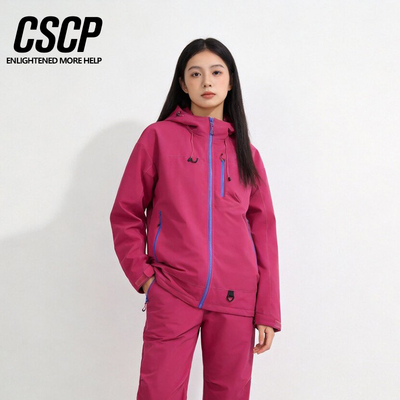 山系机能连帽加厚冲锋衣情侣夹克