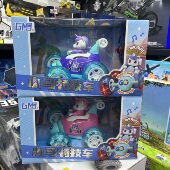 遥控特技翻斗车男女孩充电遥控小萌马越野漂移赛车儿童玩具礼物