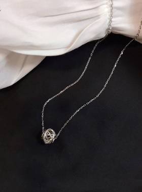 少女心日韩风镂空星球镶钻锁骨链