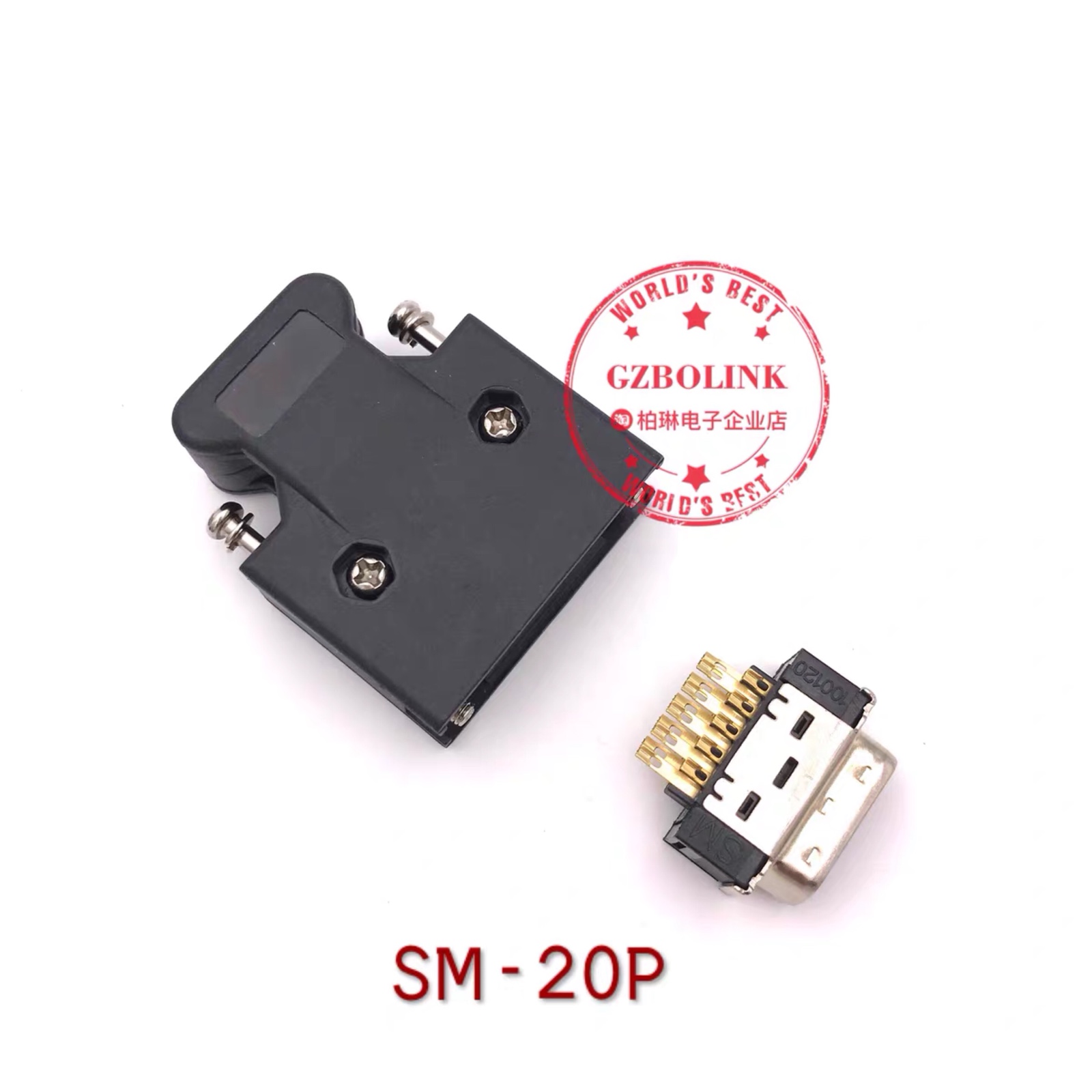 替3M10320连接器 10120-3000PE+10320-52A0-008 20针驱动器侧插头