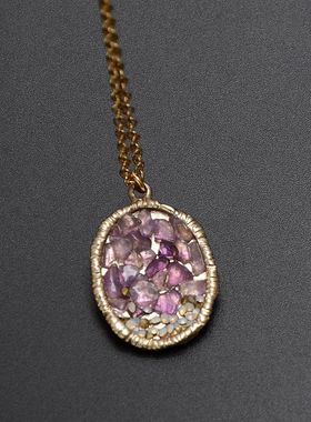 欧美气质水钻石子项链女款孤品