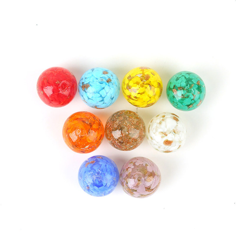 40颗 满花料金沙琉璃珠玻璃圆珠散珠配件古法琉璃手工diy手链材料,饰品/流行首饰/时尚饰品新,琉璃,淘宝优惠券,粉丝福利购,淘宝优惠卷