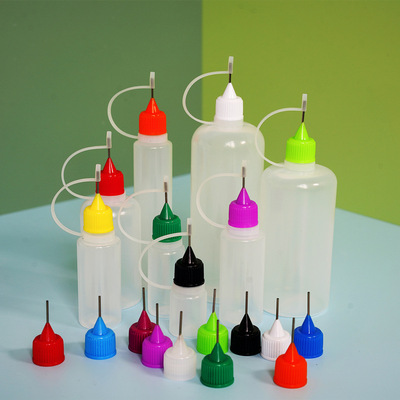 10个 LDPE塑料瓶123500ml针孔瓶纹身液颜料软挤压瓶填缝胶烟油瓶