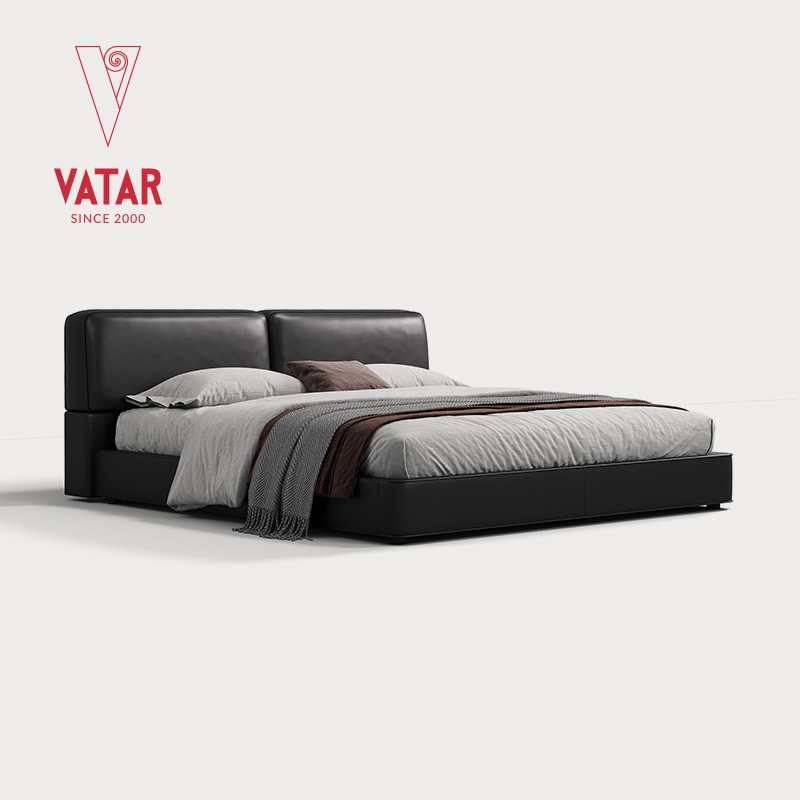 高品质大黑牛真皮主卧床