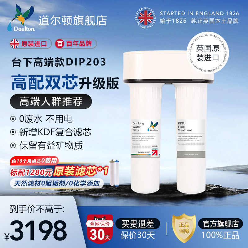 英国道尔顿净水器家用直饮高端厨房净水机DIP203滤水器