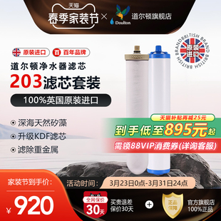 道尔顿DCP203 天然陶瓷滤芯M12滤芯KDF滤芯6级精滤 DIP203滤芯套装