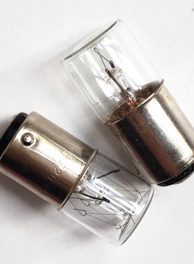 进口机床指示灯B15 24V30V110V220V5W10W卡口灯泡平头灯泡白炽灯