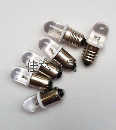 E10B9卡口灯泡螺口灯泡3V6.3V12V24V28V30V小灯泡LED小灯泡指示灯