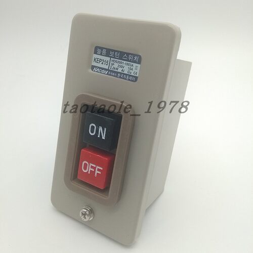 凯昆电源通断开关自锁 动力押扣开关3P15A 嵌入式面板安装 KEP215