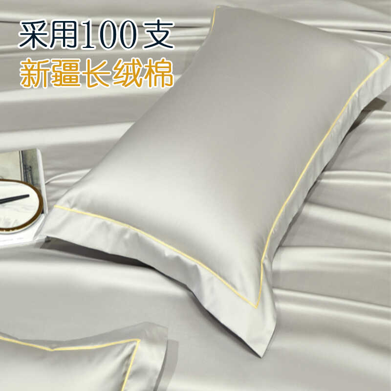 A类长绒纯棉100支单人枕套
