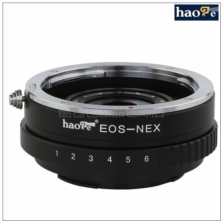 号歌EOS-NEX转接环调光圈适配佳能EF镜头转索尼E卡口A7A7R2 A6300