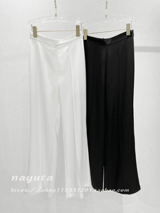 ol职业黑色休闲裤 醋酸纤维阔腿裤 169」新款 捡漏「亏本秒杀