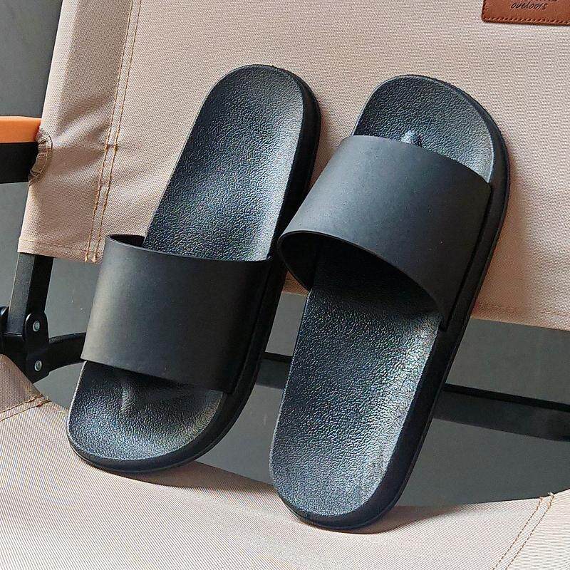 拖鞋男夏季韩版潮流个性学生室外软底沙滩鞋居家情侣洗澡一字凉托