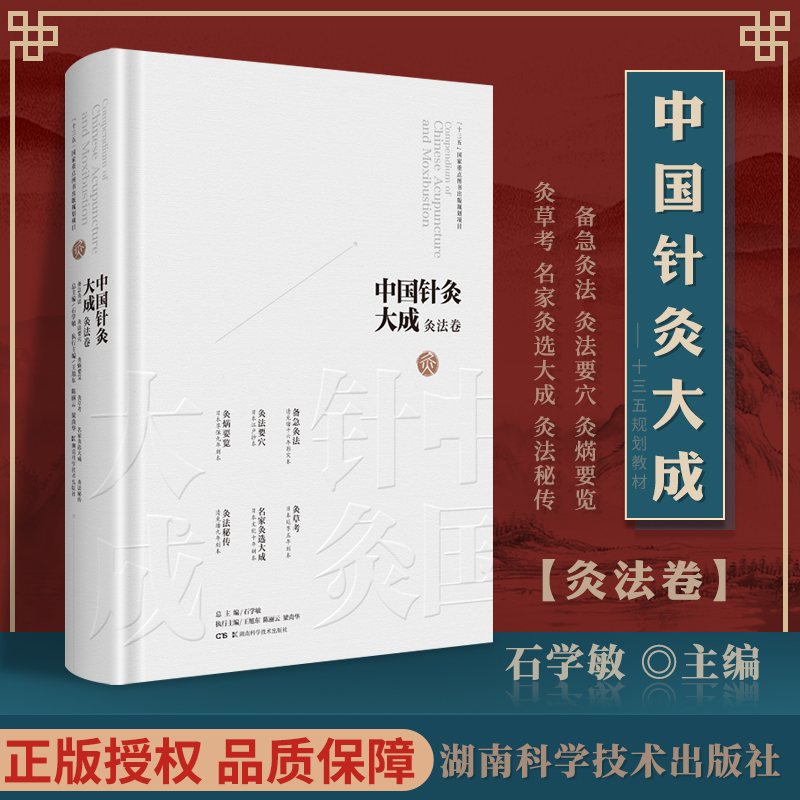 正版 石学敏中国针灸大成灸法卷  备急灸法+灸法要穴+灸焫要览+灸草考+名家灸选大成+灸法秘传  湖南科学技术出版社