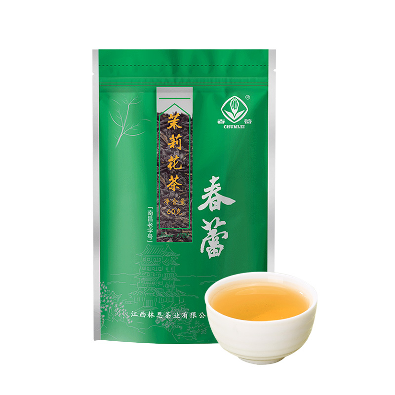 林恩春蕾 浓香型茉莉花茶 江西特产老字号茶叶 横县花袋装60g散茶