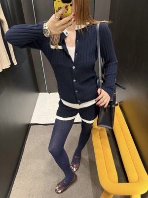 非实价来问我）南油小香假两件针织套装