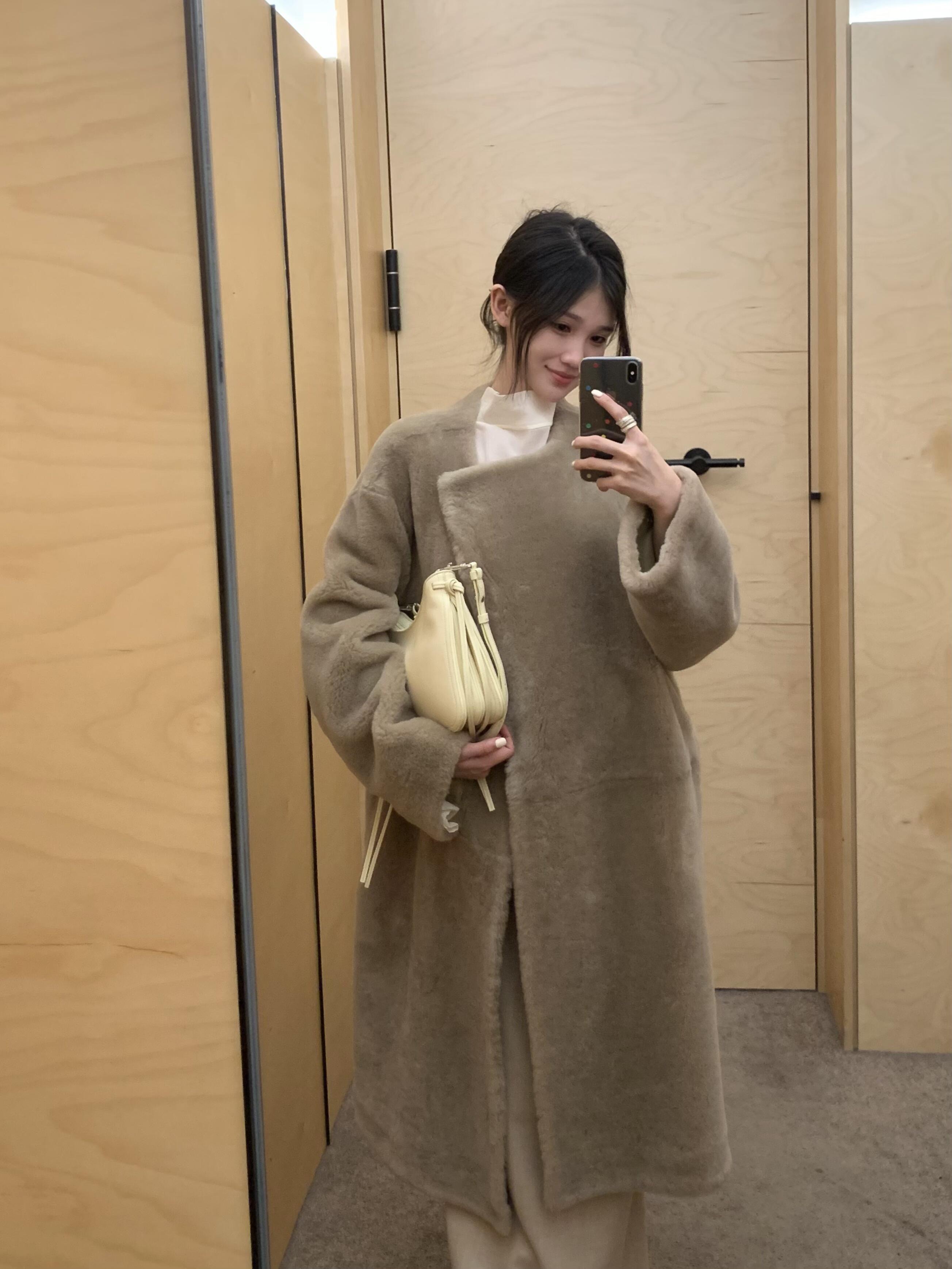 非实价来问我）南油简约风皮毛一体长款