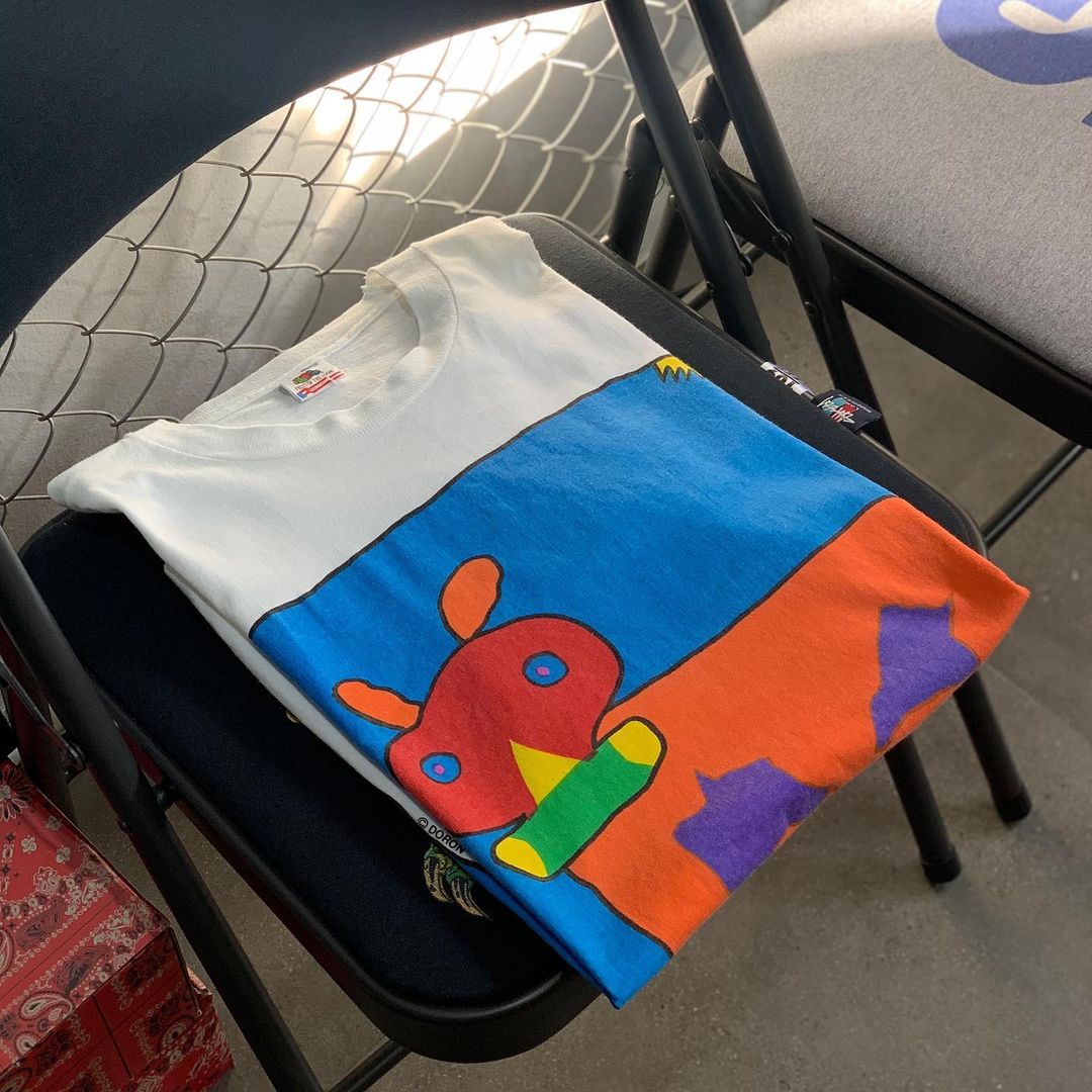 ins创意手绘now奶牛T恤夏季街头纯棉小众欧美风短袖休闲白半袖