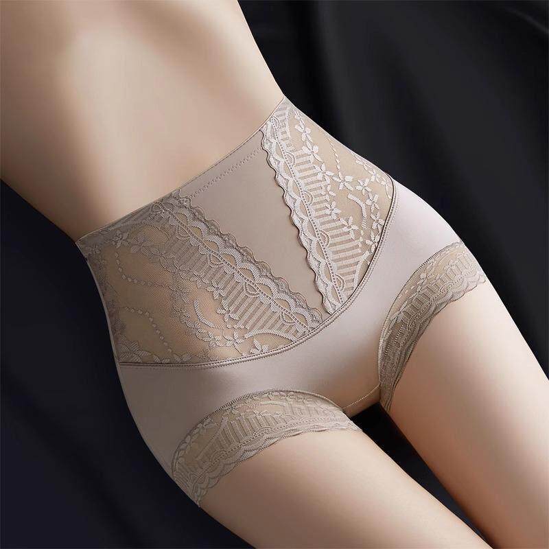 日本代购高腰蕾丝内裤女士性感收腹提臀全棉裆大码女生三角裤薄款,女士内衣/男士内衣/家居服,女三角裤,淘宝优惠券,粉丝福利购,淘宝优惠卷
