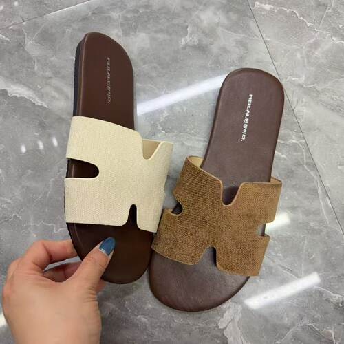 度假风女夏季防滑软底H字拖
