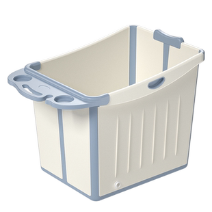 宝宝儿童可折叠泡澡桶浴桶新生儿婴儿洗澡桶家用浴盆可坐躺游泳桶