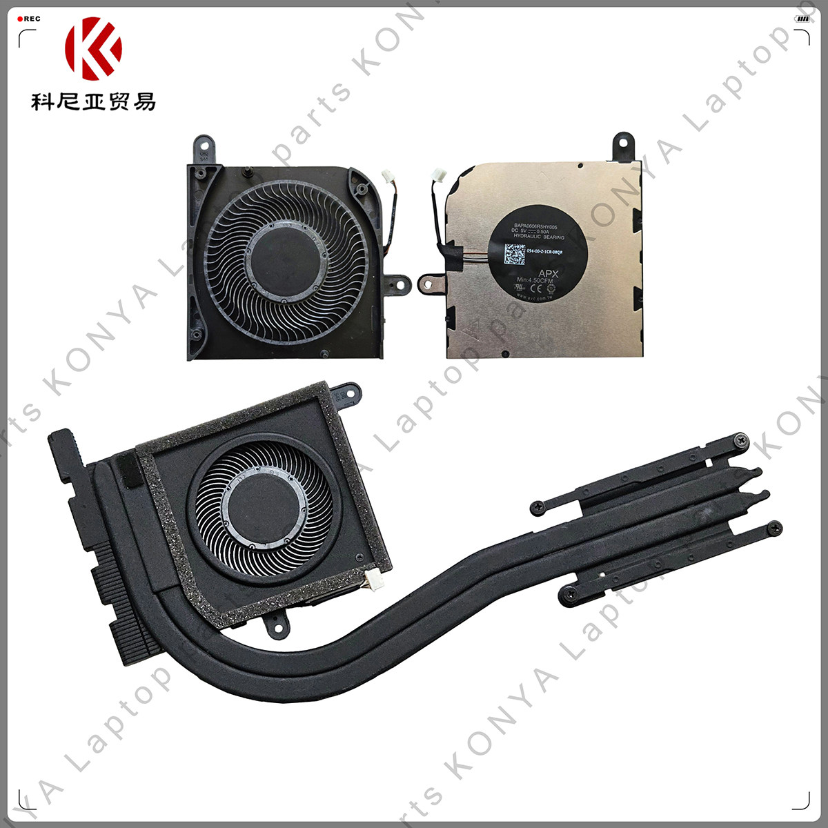 适用戴尔 Latitude 5420 5421 散热器 风扇 铜管 散热模组 HX40M