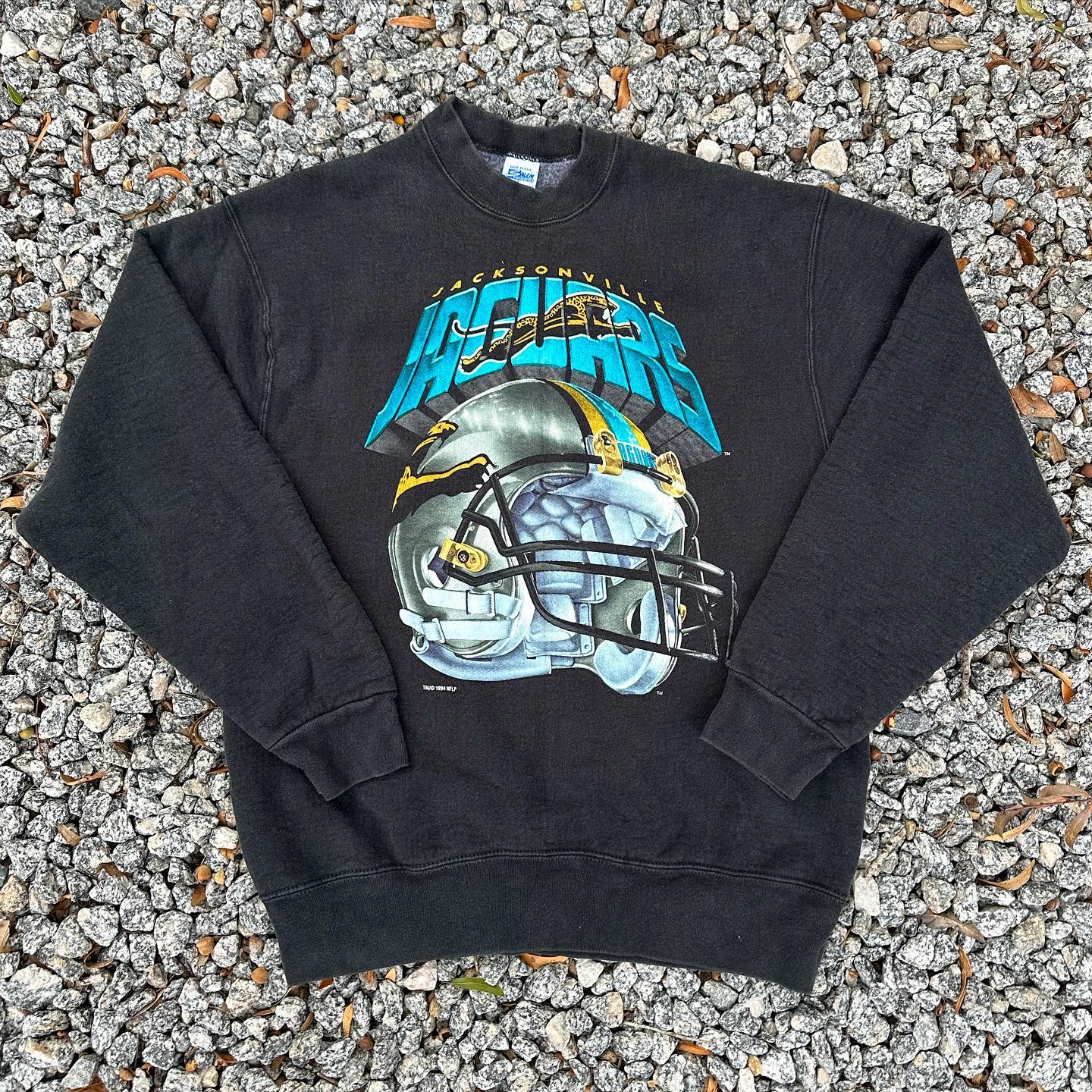 Autismss宝藏屋！Rare!！ Jacksonville Jaguars stamp圆领卫衣