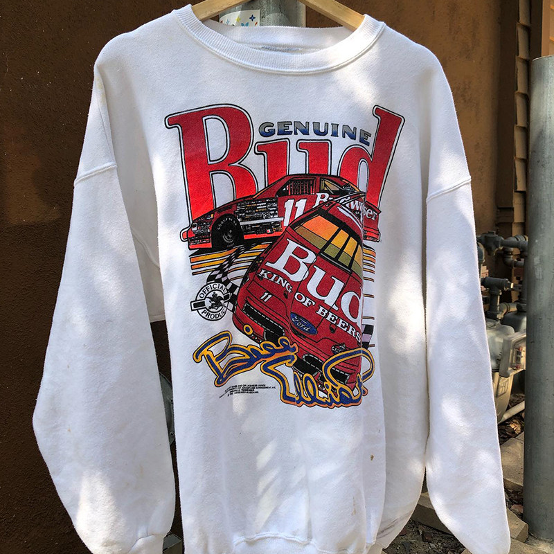 자폐증의 보물창고  레이싱 스타일 크루넥 스웨트셔츠