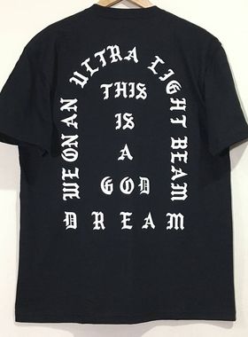 美式复古vintgae 短袖T恤花体字母黑色街头tattoo风阿美咔叽半袖