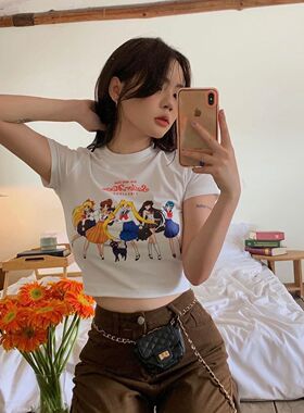 50万粉丝的选择！美少女战士甜美Y2K小上衣高级感夏日修身露脐装